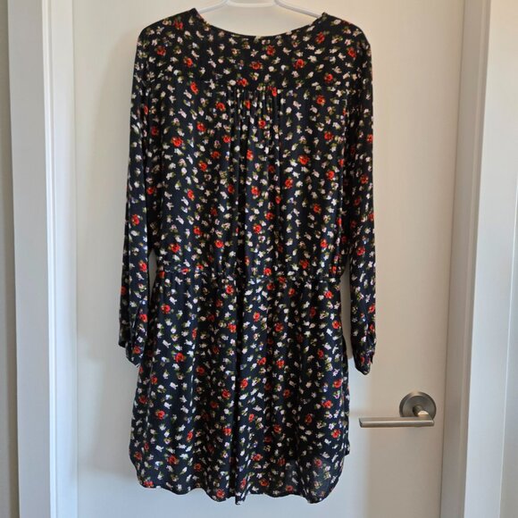 Natura Black Floral Tunic Dress – Size XL - Picture 9 of 9